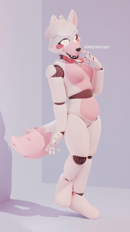 five nights at freddy's AU mangle commission